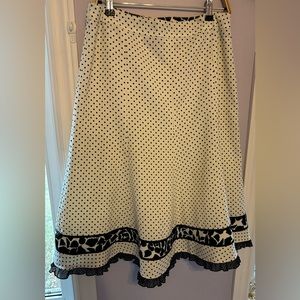 Vintage LanaLee swing polka dot skirt